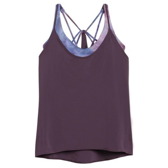 ATHLETA Solace Support Top in Powervita in Agate Purple / Supernova Size XXS NWT - Picture 1 of 10